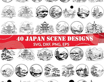 Japan Scene SVG Bundle, Japan Scene dxf, Japan Scene png, Japan  Scene vector, Japan Scene outline, Japan Scene clipart, Japan svg