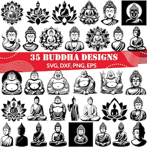 Buddha SVG Bundle, Buddha dxf, Buddha png, Buddha eps, Buddha vector, Buddha cut files, Buddhism svg, Buddha print, Buddha clipart
