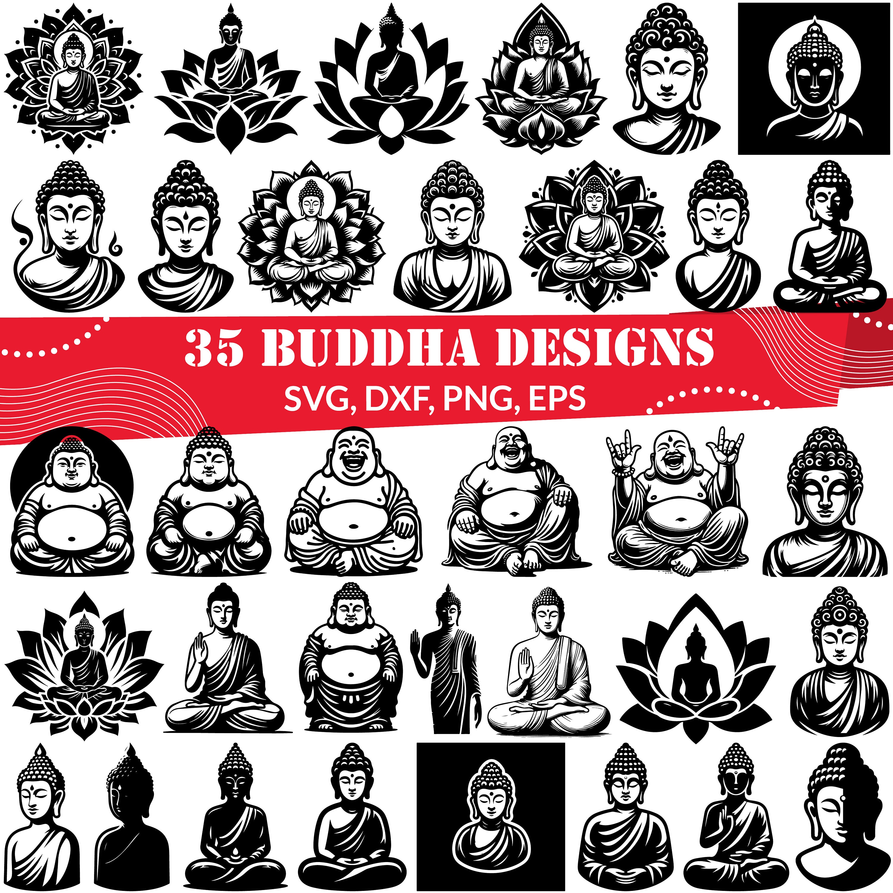 Ilustraciones de buda - Etsy México, image size:3000x3000