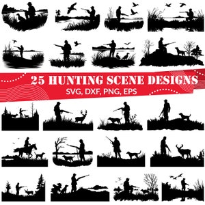 Jagdszene SVG-Bundle, Jagdszene dxf, Jagdszene png, Jagdszene Vektor, Jagdszene Clipart, Outdoor svg, Jagd svg