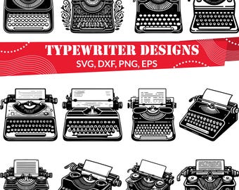Typewriter SVG Bundle, Typewriter dxf, Typewriter png, Typewriter vector, Typewriter outline, Typewriter clipart, Old Typewriter svg