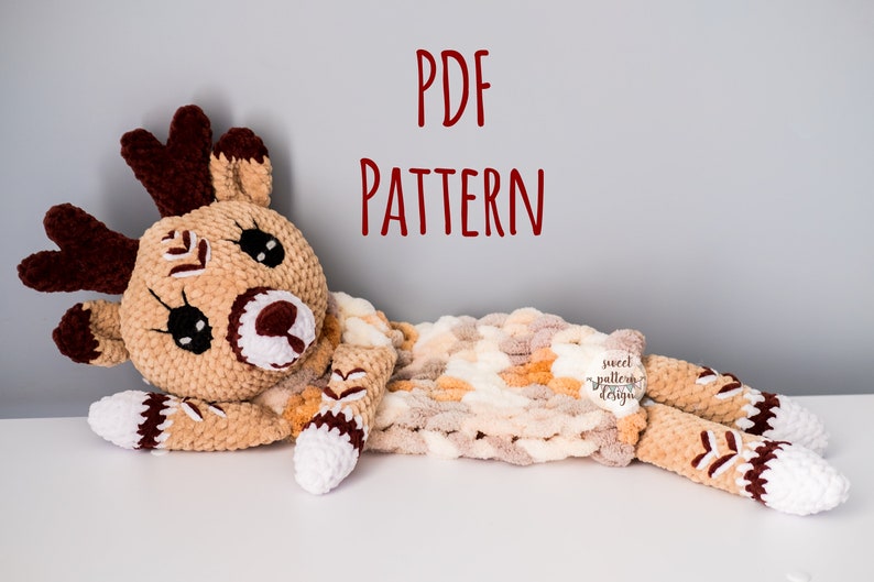 Amigurumi Deer Pajamas Bag Pattern, Amigurumi Pattern, Crochet PDF Pattern, Tutorial Amigurumi, Amigurumi Deer, Deer Pattern, Amigurumi Bag image 2