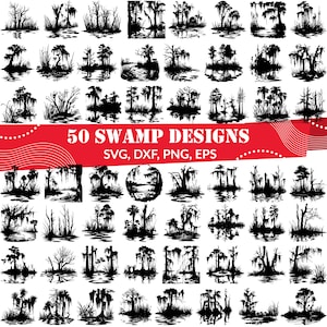 Swamp SVG Bundle, Swamp dxf, Bacon png, Swamp vector, Swamp outline, Swamp clipart, Swamp Life svg, Swamp svg, Sumpf svg