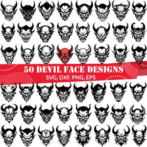 Devil Face SVG Bundle, Devil Face dxf, Devil Face png, Devil Face vector, Devil Face outline, Demon svg, Demon Magic svg, Devil Head svg