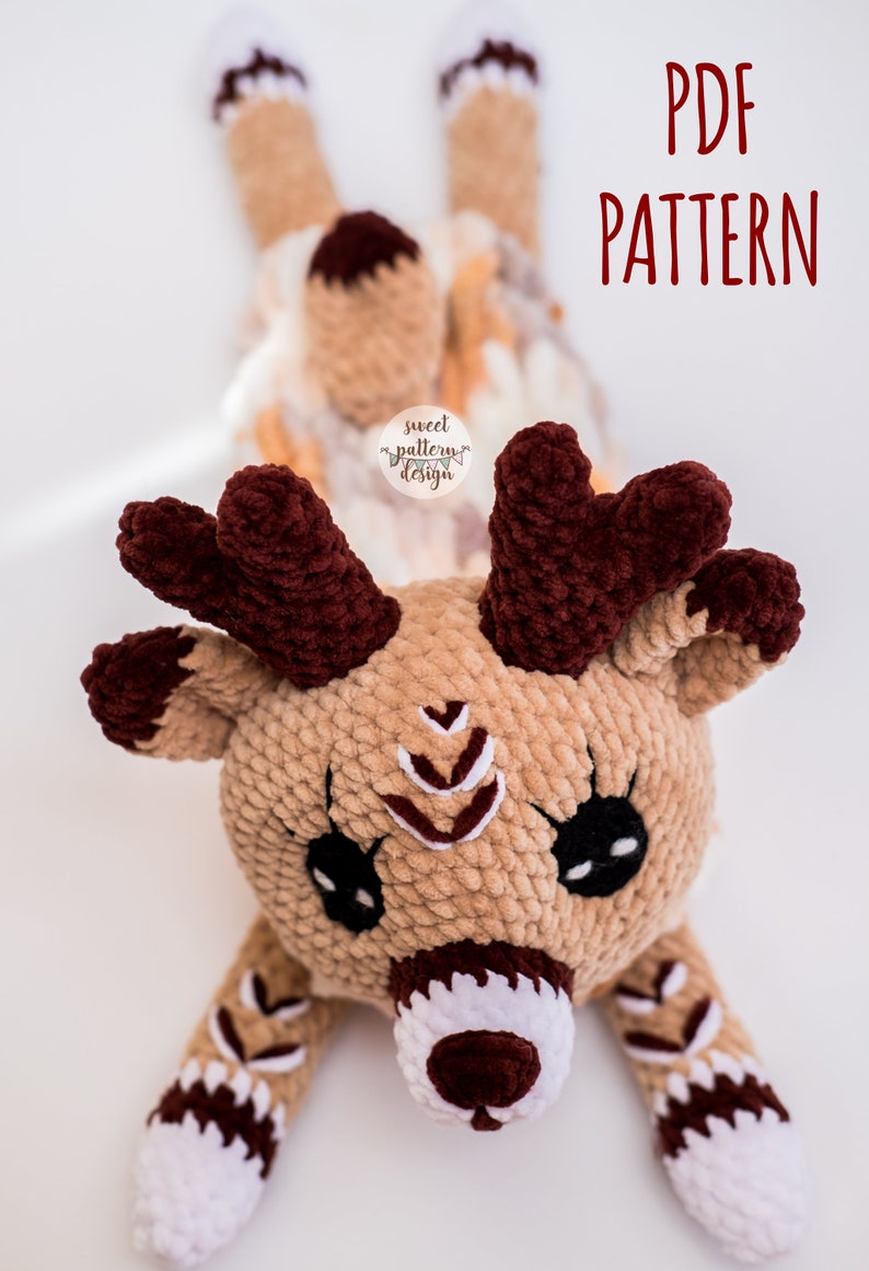 Amigurumi Deer Pajamas Bag Pattern, Amigurumi Pattern, Crochet PDF Pattern, Tutorial Amigurumi, Amigurumi Deer, Deer Pattern, Amigurumi Bag image 7