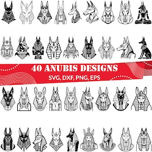 Anubis SVG Bundle, Anubis dxf, Anubis png, Anubis vector, Anubis outline, Anubis clipart, Ancient Egypt svg, Anubis design