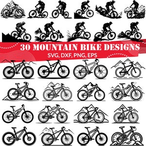 Mountain Bike SVG Bundle, Mountain Bike dxf, Mountain Bike png, Mountain Bike eps, Mountain Bike vector, Cross Country svg