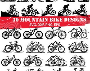 Mountain Bike SVG Bundle, Mountain Bike dxf, Mountain Bike png, Mountain Bike eps, Mountain Bike vector, Cross Country svg