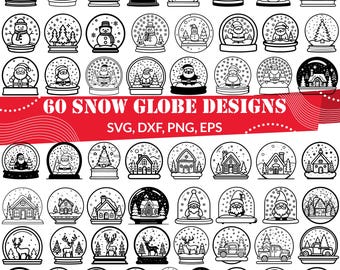 Schneekugel SVG Bundle, Weihnachtskugel svg, Schneekugel dxf, Schneekugel png, Schneekugel eps, Weihnachtsdekoration svg, Weihnachtsdeko svg