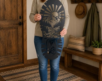 Fichier SVG de botte de randonnée, impression de botte Nature montagne fichier d'art mural pour Cricut Glowforge