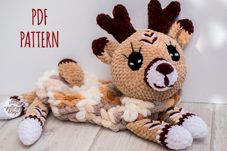 Amigurumi Deer Pajamas Bag Pattern, Amigurumi Pattern, Crochet PDF Pattern, Tutorial Amigurumi, Amigurumi Deer, Deer Pattern, Amigurumi Bag image 6