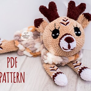 Amigurumi Deer Pajamas Bag Pattern, Amigurumi Pattern, Crochet PDF Pattern, Tutorial Amigurumi, Amigurumi Deer, Deer Pattern, Amigurumi Bag image 1