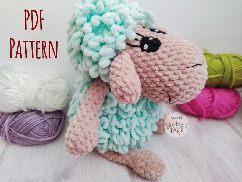 Amigurumi Sheep Crochet Pattern, Crochet Lamb Pattern, Tutorial Amigurumi, Crochet Sheep PDF, Crochet Sheep, Easy Crochet Pattern image 4