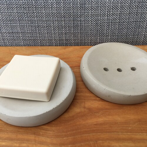 Handmade Circular / Round Ceramic Soap Dish White Yellow Etsy