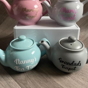 Personalized 2-Cup Teapot Any  Name Tea Gift Birthday present   wedding day afternoon tea tea pot