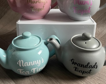 Personalized 2-Cup Teapot Any  Name Tea Gift Birthday present   wedding day afternoon tea tea pot