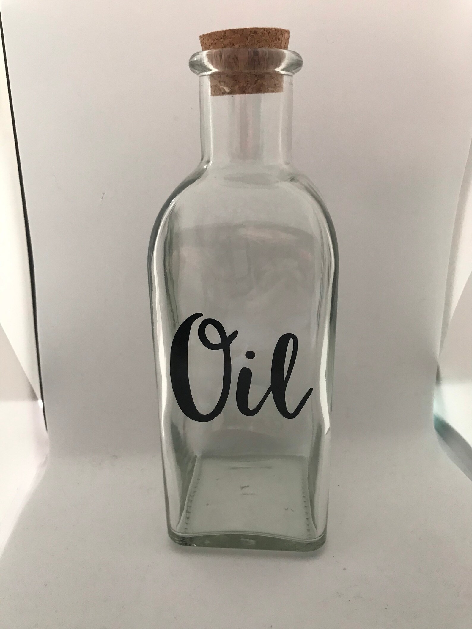 500ML Glass Bottle Cork Stopper Chilli Oil Olive Oil Any Word Etsy
