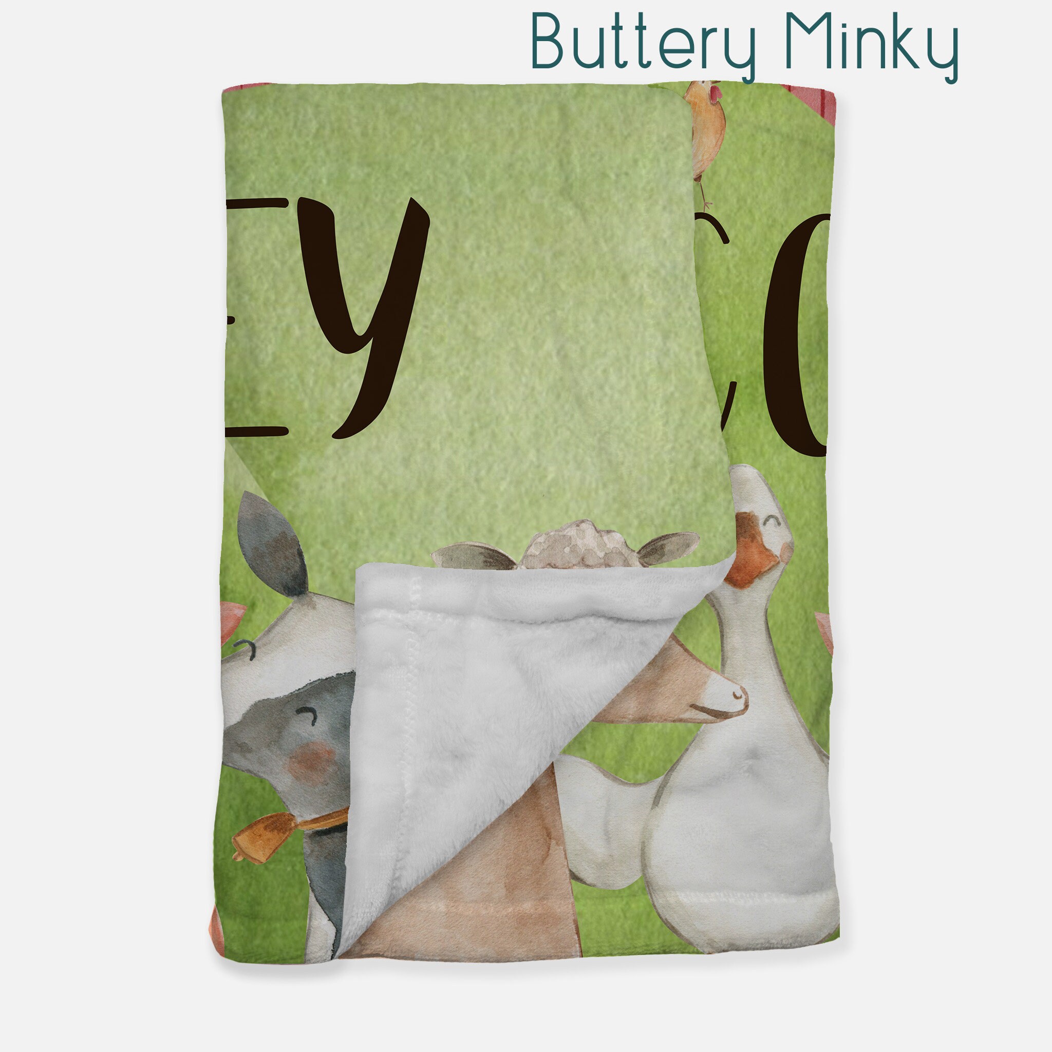 Farm Animal Baby Bedding Set Buttery Minky Blanket Jersey Etsy