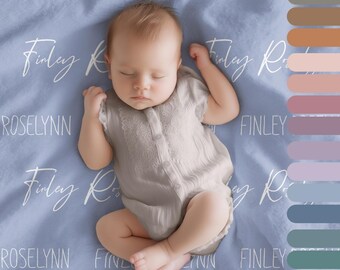 Personalized Minky Baby Blanket: Custom Name Keepsake