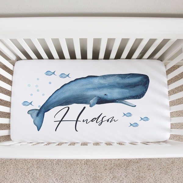 Whale Crib Bedding Etsy