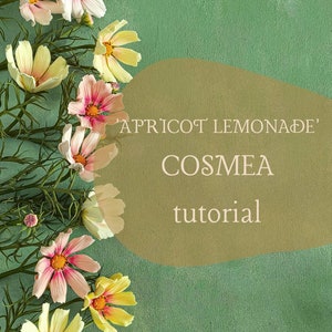 Air Dry Polymer Clay Cosmea Tutorial – Flower Tutorial – Step by Step Guide – PDF Course – Create Flowers – Clay Tutorial – How To Make