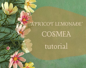 Lufttrocknendes Modelliermasse Cosmea-Blumen-Anleitung | DIY PDF-Anleitung (Digitaler Download)
