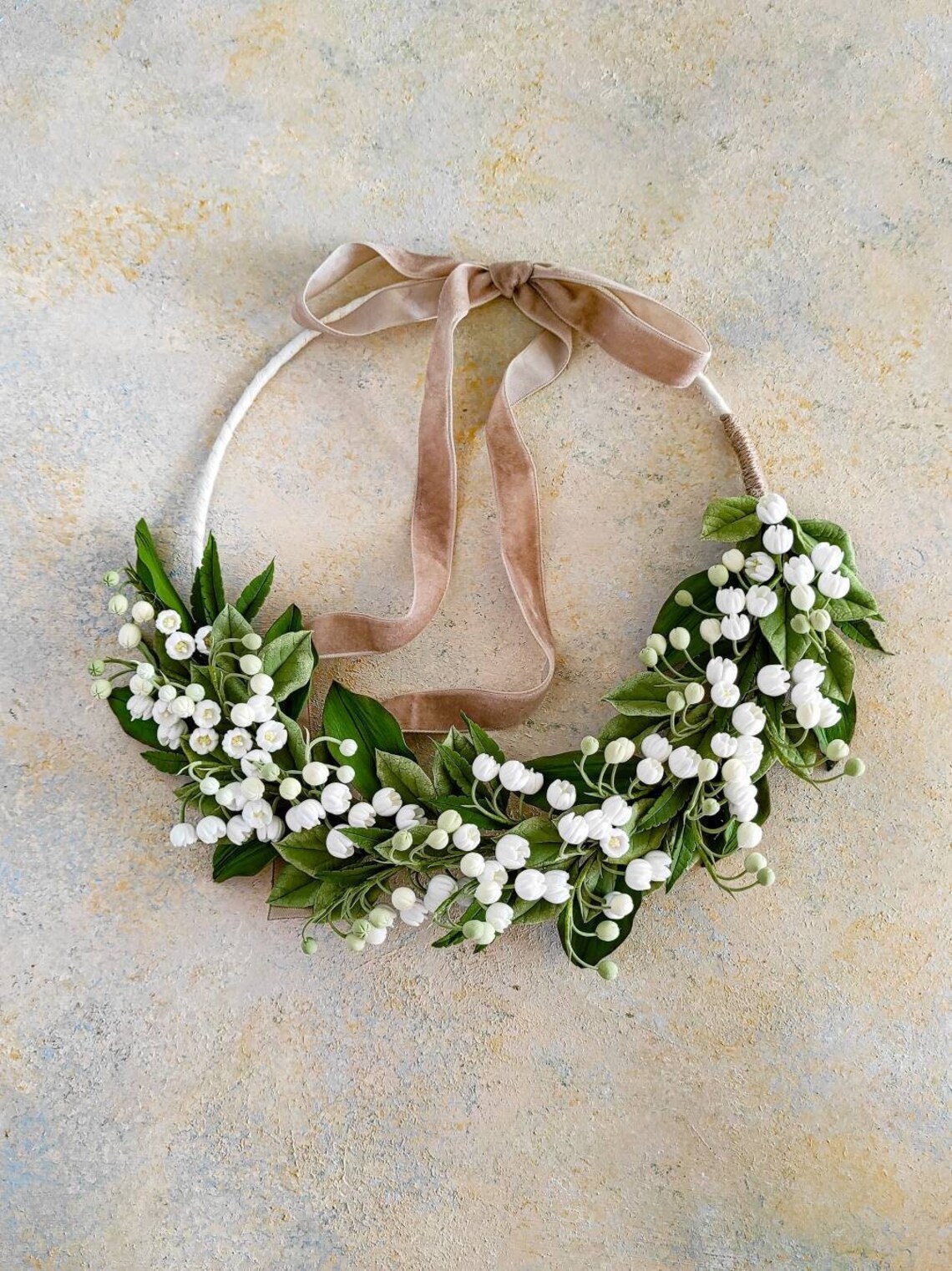 Lily of the Valley Wreath Real Touch Lily of the Valley | Etsy