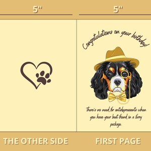 Printable Birthday Card With Dogs, Happy Birthday, Greeting Card ...