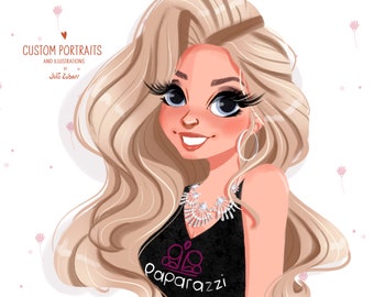 Custom logo portrait, hand drawn, Custom Cartoon character,cartoon Portrait from photo, profile picture, business logo, illustration logo