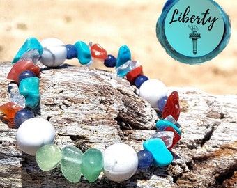 Liberty; Mixed Stone Bracelet