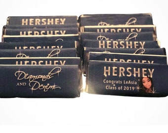 6 Personalized Chocolate Bar Wrappers