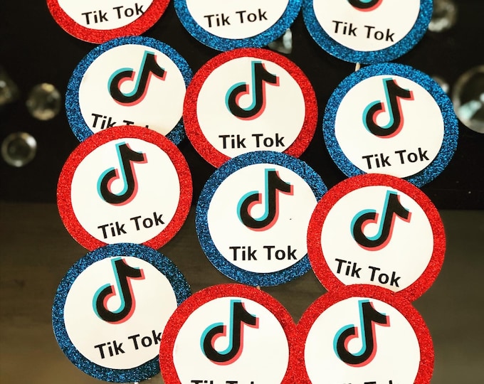 TikTok cupcake toppers