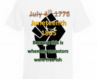 Juneteenth, Back Lives Matter Tshirts