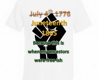 Juneteenth, Back Lives Matter Tshirts