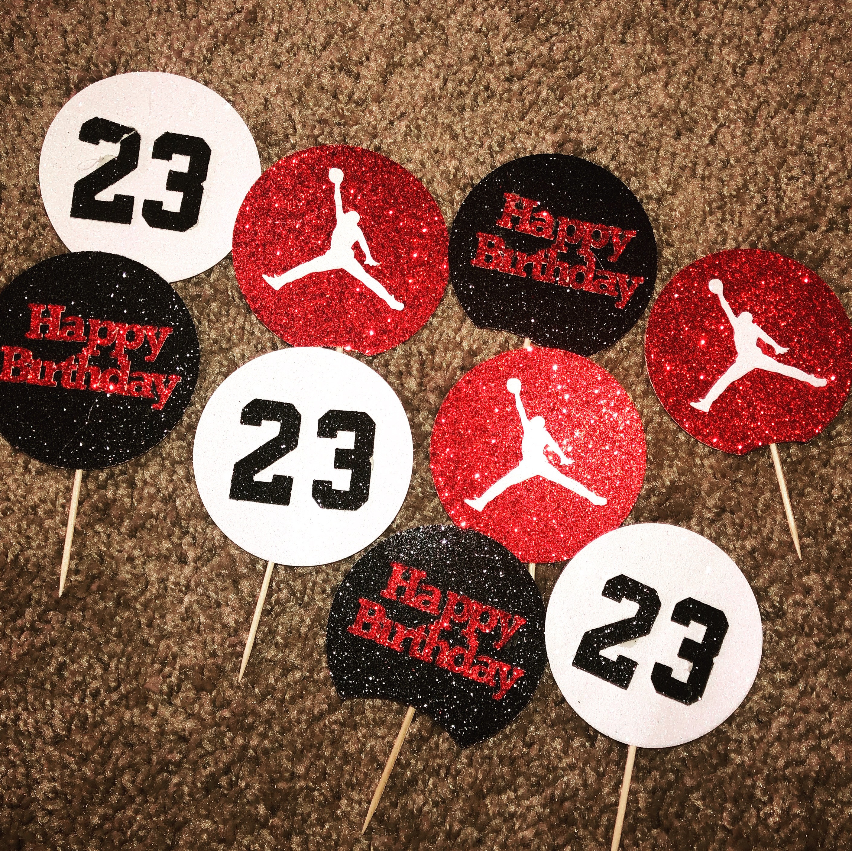 Jordan cupcake toppers