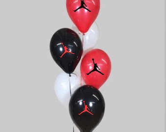 6 Jordan Party Balloon Decorations