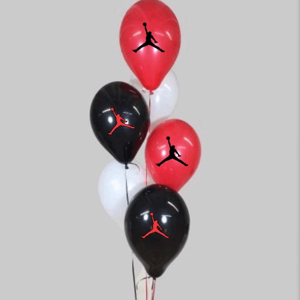 6 Jordan Party Balloon Decorations