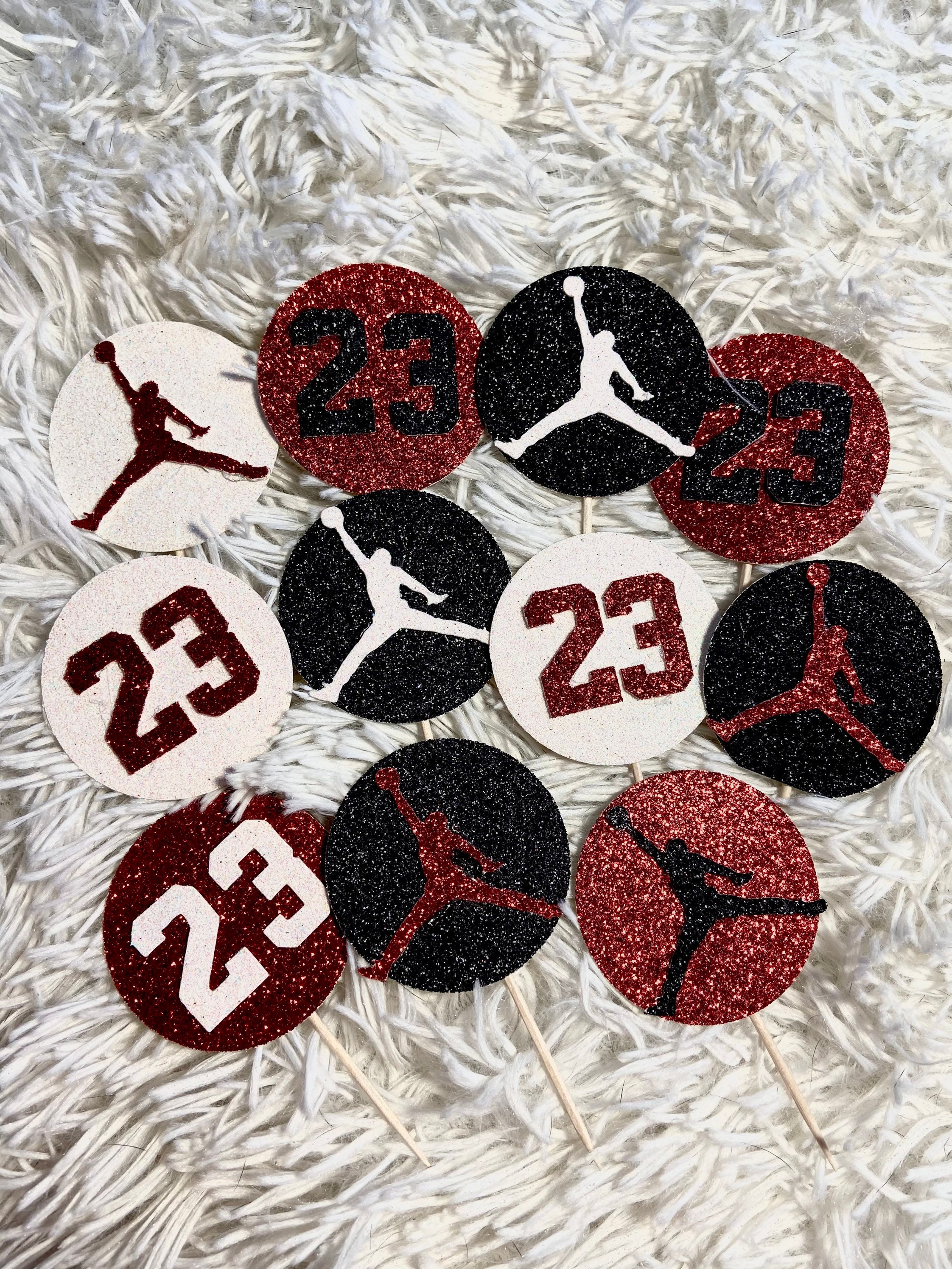 Jordan cupcake toppers