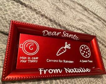 Personalisierter Weihnachtsmann Teller