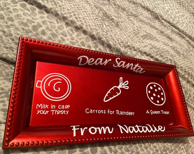 Personalized Santa plate