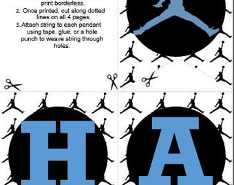 Digital download Jordan Banner- Baby Blue