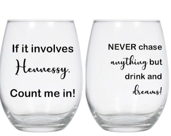 Personalized Stemless wine glasses!