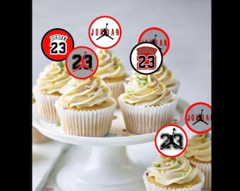 Jordan cupcake toppers