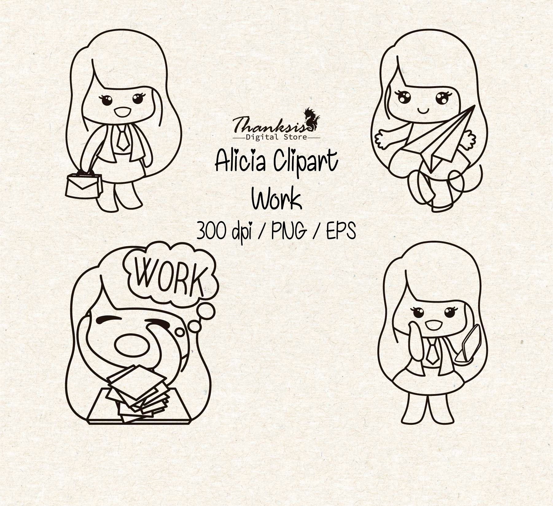 Digital Stamp 70% OFF Alicia Clipart Planner Stickers Planner Clipart TROWING A FIT Clipart Crafts Scrapbook Invitation