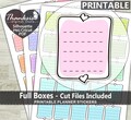 Full Box Printable Planner Stickers, Erin Condren Planner Stickers, Full Box Printable Stickers - Cut Files product logo