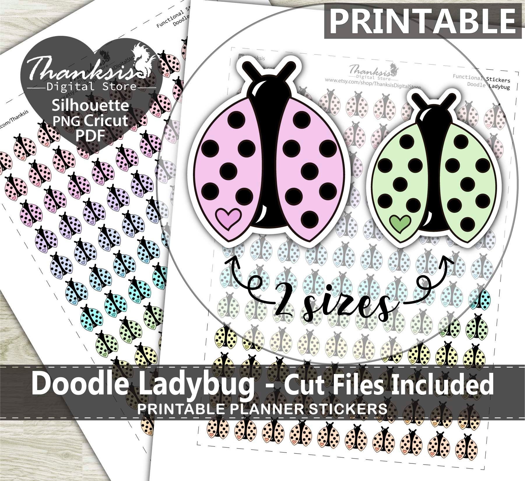 Ladybug Printable Stickers
