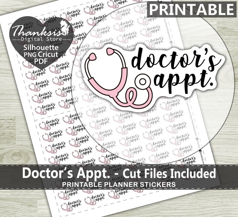 Doctor Appointment Printable Planner Stickers Erin Condren - Etsy