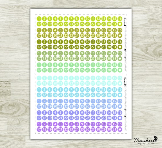 Foiled Small number stickers 1-100 , Planner stickers, Journaling stickers,  Scrapbooking, Script stickers