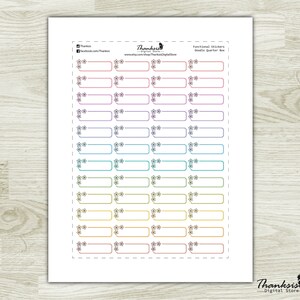 Doodle Quarter Box 7 Printable Planner Stickers Erin Condren - Etsy