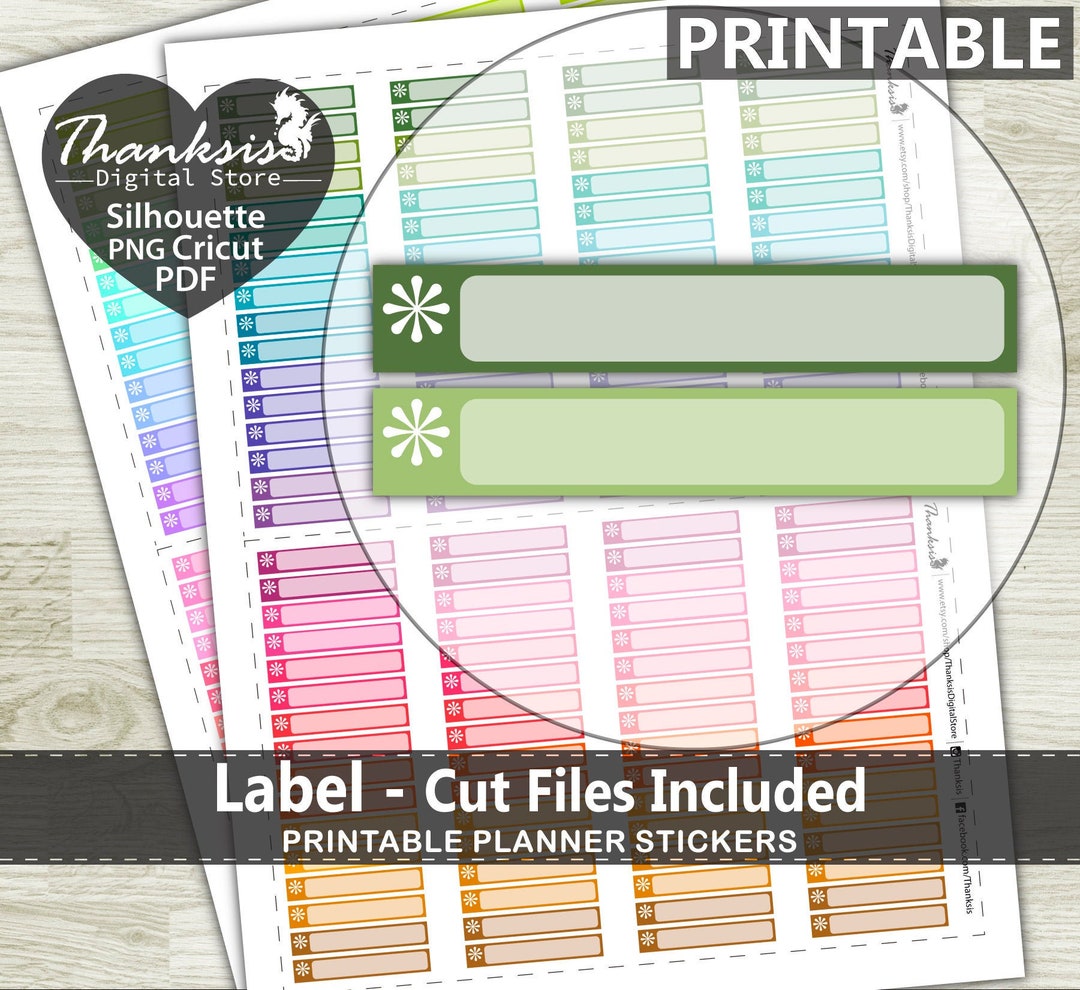Label Printable Planner Stickers, Erin Condren Planner Stickers, Label ...